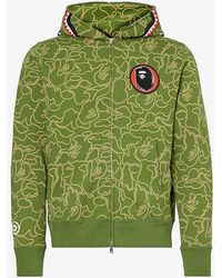 A Bathing Ape - 30th Anniversary Brand-patch Cotton-jersey Hoody - Lyst