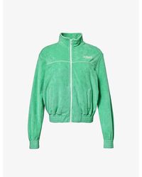 Sporty & Rich - X Prince Brand-patch Terry-towelling Cotton-jersey Jacket X - Lyst