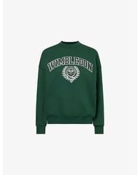 Polo Ralph Lauren - X Wimbledon Logo-Appliqué Regular-Fit Cotton-Blend Sweatshirt - Lyst
