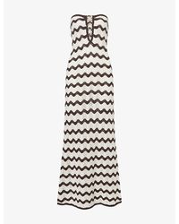4th & Reckless - Charley Wave Cotton-Blend Knit Midi Dress - Lyst