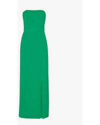 Whistles - Gemma Strapless Stretch-recycled Polyester Maxi Dress - Lyst