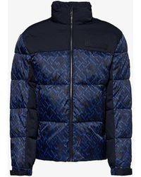 Tommy Hilfiger - Brand-patterned Quilted Regular-fit Shell Jacket - Lyst
