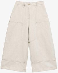 Loewe - Workwear Contrast-panel Cotton-blend Shorts - Lyst