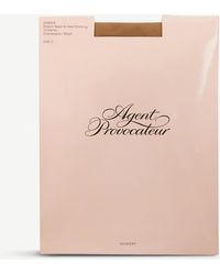 Agent Provocateur Amber Stretch Stockings - Pink