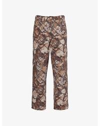 Obey - Classic Baggy-Fit Camouflage-Print Denim Jeans - Lyst