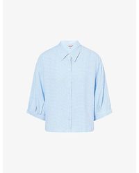 Eberjey - Relax-Sleeve Linen- Blend Top - Lyst