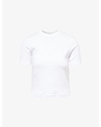 Carhartt - Philipa Ribbed Stretch-Cotton T-Shirt - Lyst