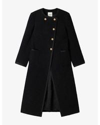 Sandro - Jewelled Tweed Coat - Lyst