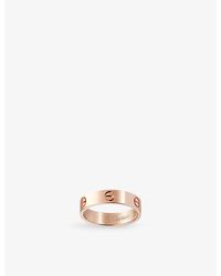 Cartier - Pink Love 18ct Pink-gold Ring - Lyst