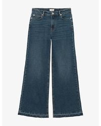 Zadig & Voltaire - Eli Wide-Leg High-Rise Denim Jeans - Lyst