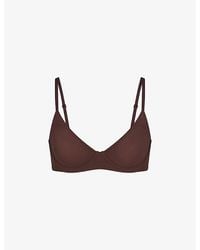 Skims - Fits Everybody Demi Unlined Stretch-Woven Bra - Lyst