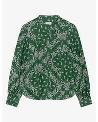 Zadig & Voltaire - Twina Paisley-Print Silk Shirt - Lyst