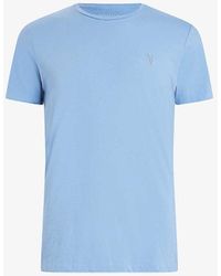AllSaints - Tonic Crewneck Cotton-jersey T-shirt - Lyst