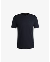 BOSS - Logo-Print Regular-Fit Cotton T-Shirt - Lyst