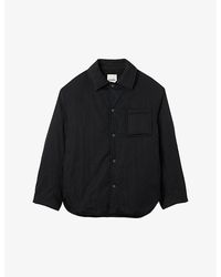 Sandro - Patch-pocket Relaxed-fit Quilted Cotton Overshirt - Lyst