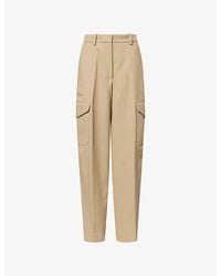 Givenchy - Cocoon Straight-Leg Cotton-Wool Blend Trousers - Lyst
