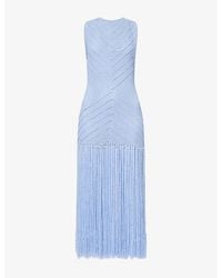 Devon Windsor - Leiza Knitted Maxi Dress - Lyst