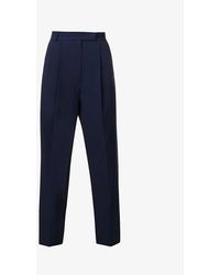 Frankie Shop - Bea Tapered-leg High-rise Stretch-woven Trouser - Lyst