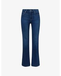 PAIGE - Laurel Canyon Flared Stretch-Denim Blend Jeans - Lyst