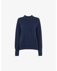 Whistles - V-Neck Relaxed-Fit Cashmere Jumper - Lyst