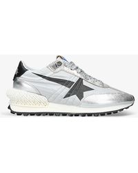 Golden Goose - Marathon Runner Leather And Mesh Low-top Trainers - Lyst