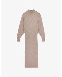 Reiss - Suni Roll-Neck Wool And Cashmere-Blend Midi Dress - Lyst
