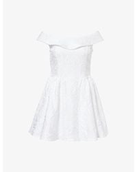 Sister Jane - Willow Jacquard Satin Mini Dress - Lyst