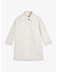 Ted Baker - Maisunn Double-breasted Cotton Jacket - Lyst