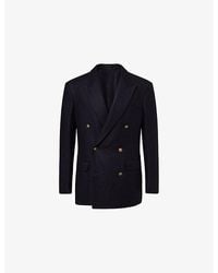 dunhill - Double-Breasted Notched-Lapel Cashmere Jacket - Lyst