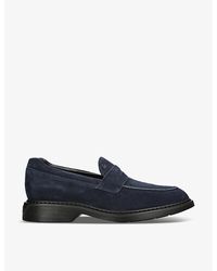 Hogan - H576 Chunky-sole Suede Penny Loafers - Lyst