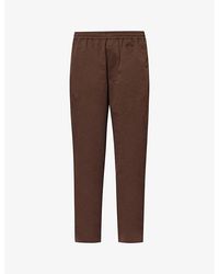 ICECREAM - Branded-tab Straight-leg Mid-rise Cotton Trousers - Lyst