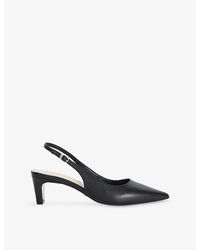 Dune - Connection Leather Sling-Back Courts - Lyst