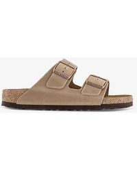 Birkenstock - Arizona Two-strap Faux-leather Sandals - Lyst