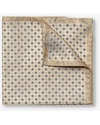 Eton - Floral-print Silk Pocket Square - Lyst