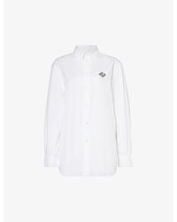 Polo Ralph Lauren - Logo-embroidered Relaxed-fit Cotton-poplin Shirt - Lyst