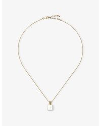Missoma - Square Pearl Baya 18Ct Vermeil And Freshwater Pearl Pendant Necklace - Lyst