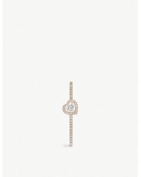 Messika - Joy 18ct Rose-gold And Pavé Diamond Earring - Lyst