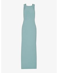 Whistles - Tie Back Stretch-Crepe Maxi Dress - Lyst