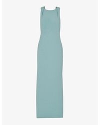 Whistles - Tie Back Stretch-crepe Maxi Dress - Lyst