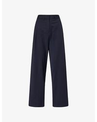 ME+EM - Clever Pinstripe Wool-Blend Trousers - Lyst