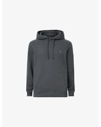 AllSaints - Raven Logo-Embroidered Regular-Fit Cotton Hoody - Lyst