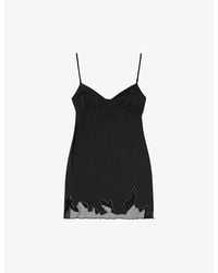 DIESEL - D-Inlay-R1 Tulle-Inlay Stretch-Woven Mini Dress - Lyst