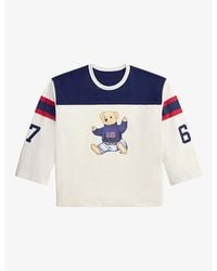Polo Ralph Lauren - Polo Bear Oversized-Fit Cotton-Jersey T-Shirt - Lyst