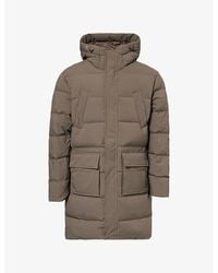 Arne - Hooded Mid-Length Puffer Parka - Lyst