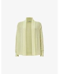 AllSaints - Jade Semi-Sheer Wool-Blend Cardigan - Lyst