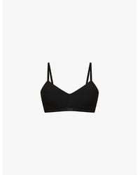 Sloggi - Ever Ease Padded Non-Wired Cotton-Blend Bra - Lyst