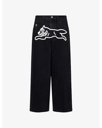ICECREAM - Running Dog Triple Scoop Wide-Leg Denim-Blend Jeans - Lyst