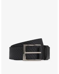 BOSS - Brand-Engraved Leather Belt - Lyst