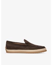 Tod's - Gommino Slip-on Suede Penny Loafers - Lyst