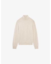 The Kooples - Turtleneck Relaxed-Fit Stretch Cashmere-Blend Jumper - Lyst